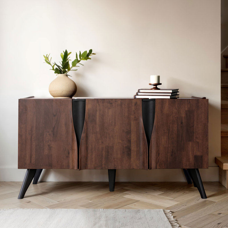Rozella Handmade Solid Wood Dining Server, 33.5" H x 62" W x 19.3" D
