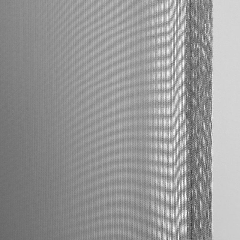 Sheer Curtains / Drapes Pair, 52" W x 95" L, Gray