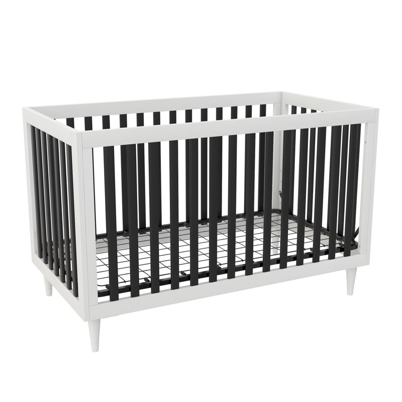 Alison Cot Bed, Black/White