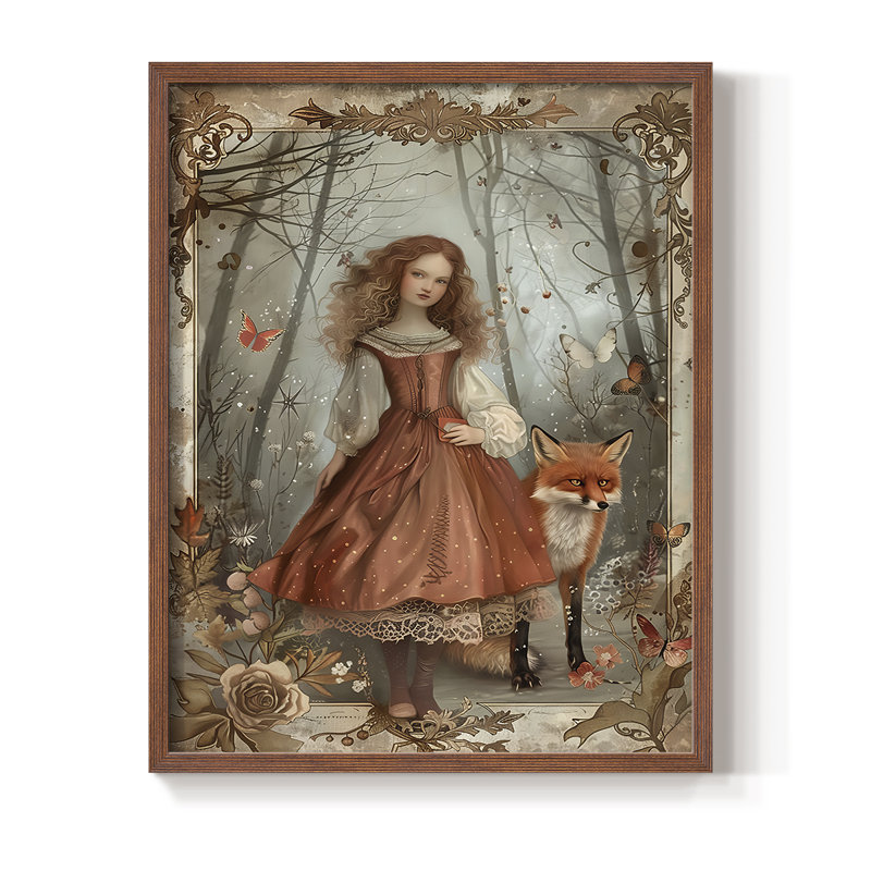 «WOMEN Series CDI», reproduction encadrée - bois massif, H 15 po x l 12 po, Noyer