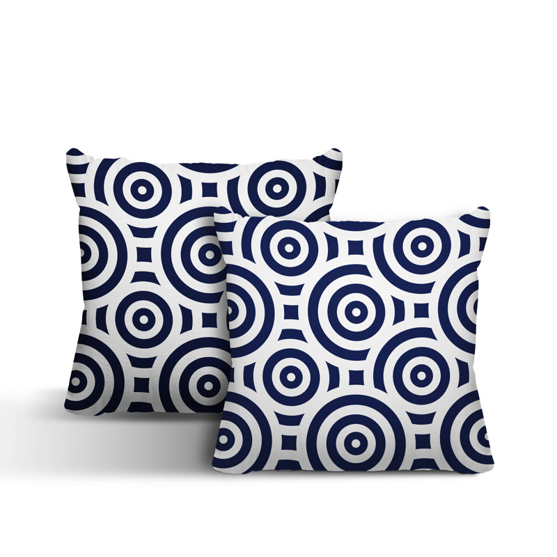  Coussin intérieur / extérieur, L 15 po x H 15 po, Bleu marine