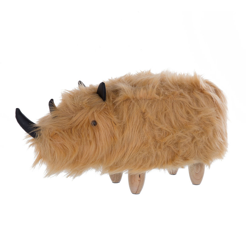 Shelva Solid Wood Accent Stool