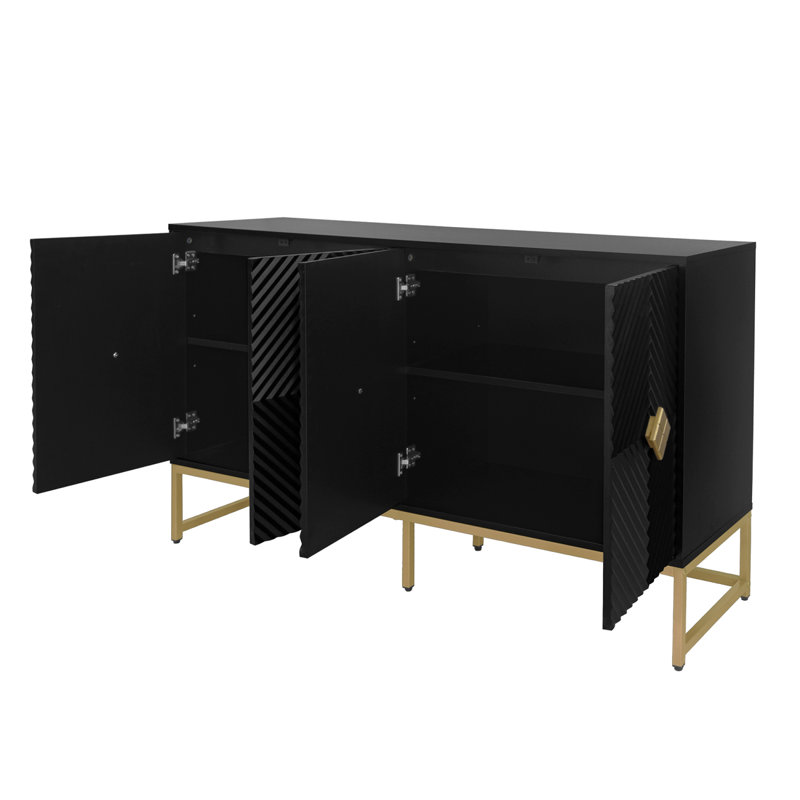 Armoire buffet 59,06 po, Noir