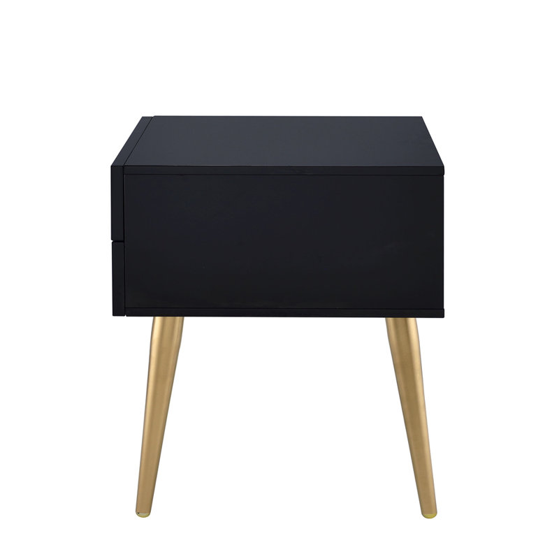 Maydel 20'' W Nightstand, Black