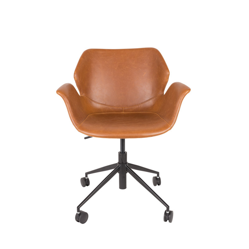 Nikki Swivel Task Chair, Brown