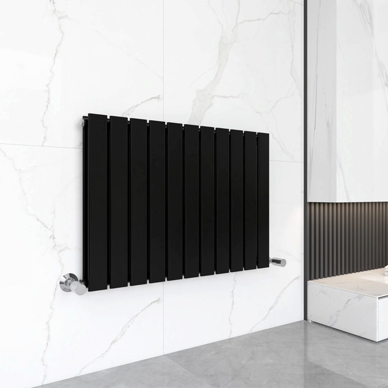 Horizontal Flat Panel Radiators, 60cm H x 74.8cm W x 5.8cm D, Black