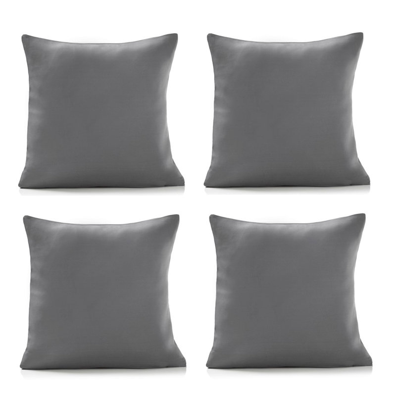 Nashli Square Throw Cushion, Silver