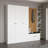 Traditional Hall Stand, White, 88.6 x 82.7 x 13.8 inches | 100% Melamine Coated Particle Board, Thickness: 0.7 inches | Stylish & Functional Entryway Storage Solution, Perfect for Organizing Coats & Shoes