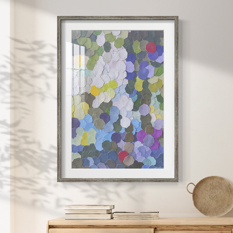 Doris Duke Garden - Impression encadrée, H 25,5 po x l 17,5 po, Vieilli