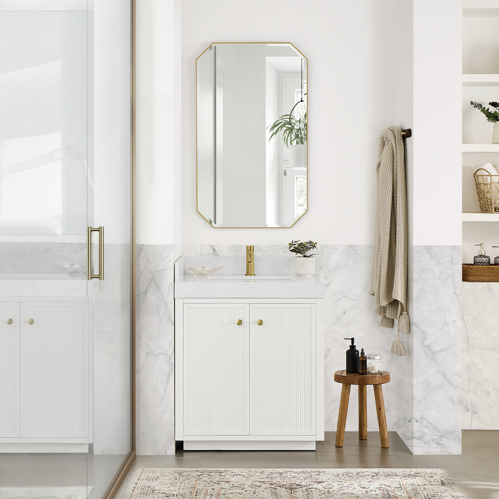Thea 30" Single Bathroom Vanity, White