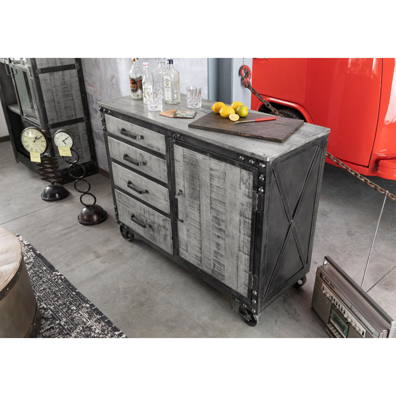 Heavy Industry 120cm Sideboard, Grey