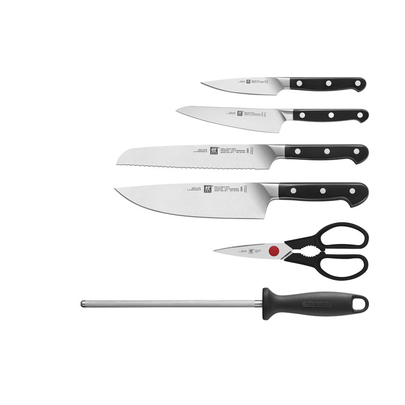 Zwilling Pro 7-piece Knife Block Set - Bamboo, Bamboo