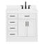Meuble-lavabo simple en bois massif 36 po Tidworth avec plateau en quartz 1,5 po-116991336-83279748-83279749