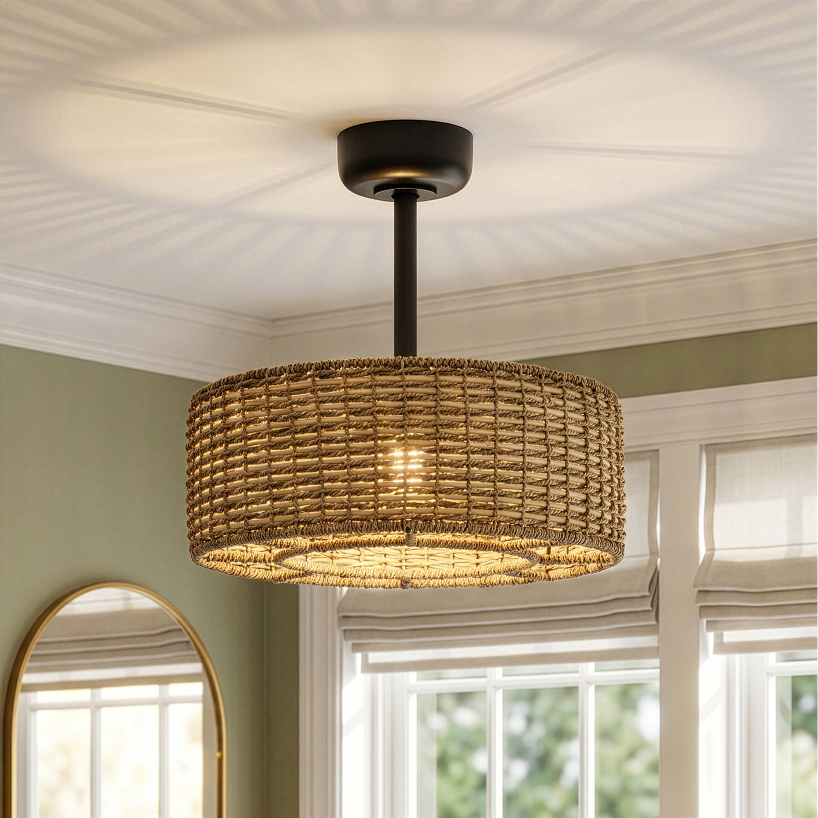 Barbre 12" Ceiling Fan with Light Kit