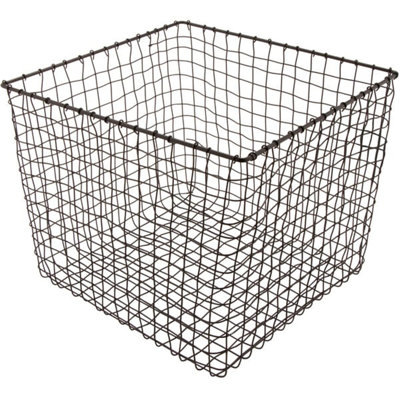 GET WB-304-MG Breeze 14 po x 11 po carré en métal gris panier de rangement et de présentation 5BCE92D9DBDB4E1E8046657B5760F3DB