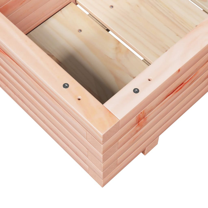 Wood Planter Box, 26.5cm H x 110cm W x 40cm D, Natural Douglas Fir Wood