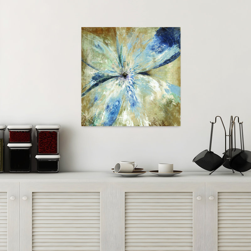 Art floral éthéré abstrait non lié, H 18 po x l 18 po