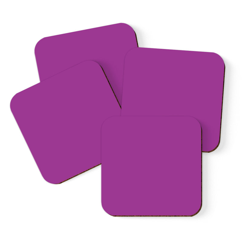 Sous-verre café, Mauve prune