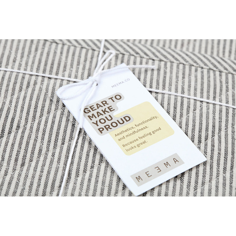Quilted Potholders, Charcoal Pinstriped