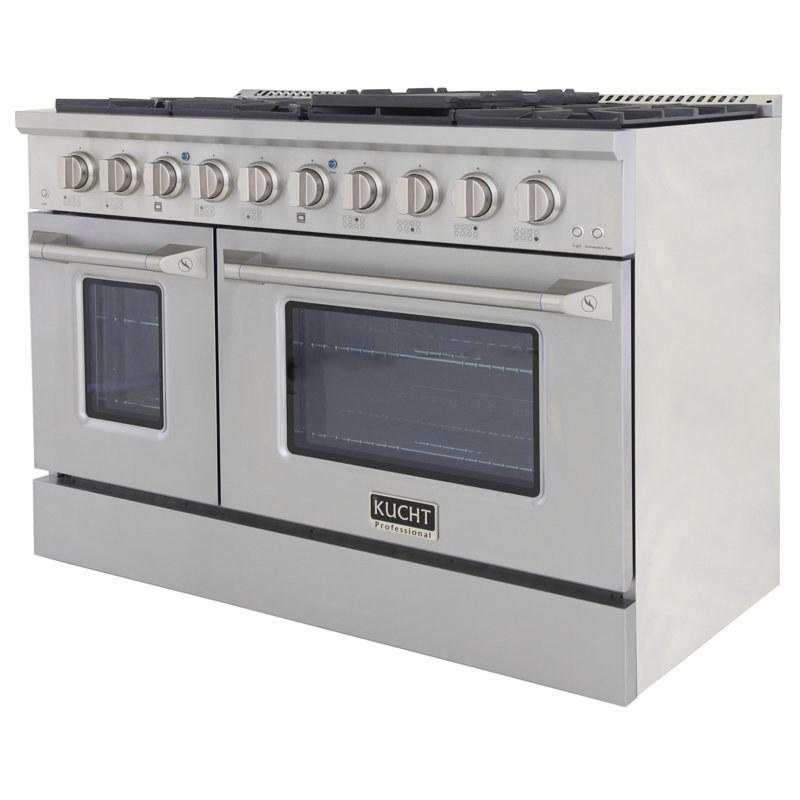 48" 6.7 Cu. ft Freestanding Gas, Liquid Propane, Stainless Steel