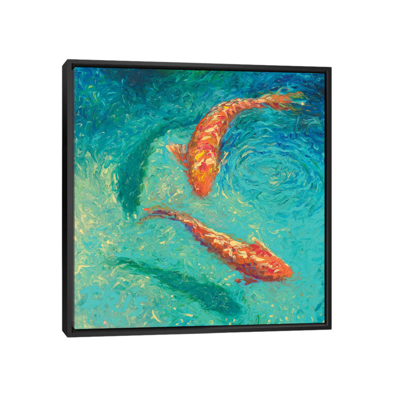 "iris scott-nueve" , reproduction d’art sur toile tendue, H 18 po x l 18 po x P 1,5 po, Toile avec cadre noir, Pas de tapis
