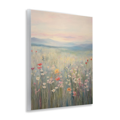  Pastel Spring Floral Meadow Wall Plaque Art by Arlington Prints