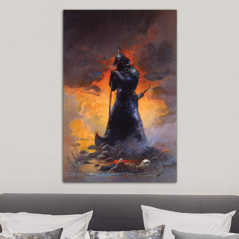 «Concessionnaire de la mort III», reproduction d'art, H 40 po x l 26 po x P 1,5 po, Toile tendue