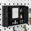 Pharmacie murale 36 po avec miroir - Rangement de salle de bain moderne à 3 portes (meuble-lavabo non inclus)-1219623588