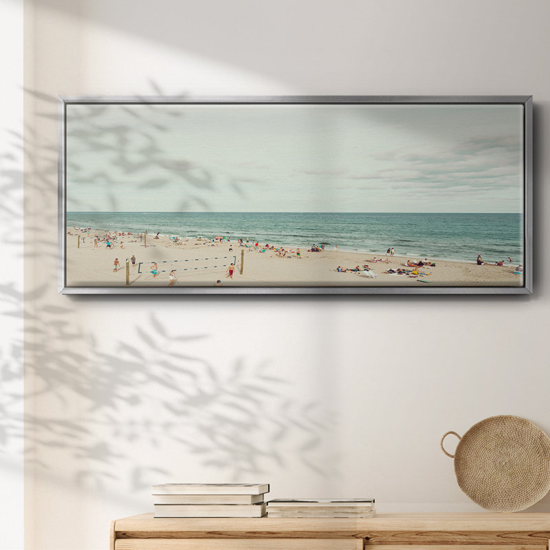 Jour à la plage - toile encadrée, H 24 po x l 60 po