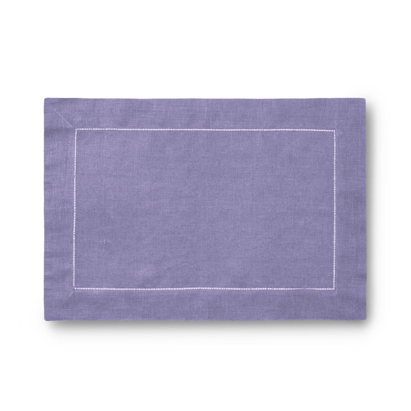 Festival Linen Rectangle Placemats, Amethyst