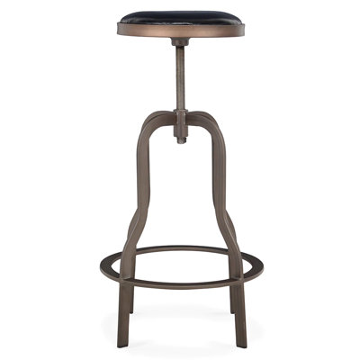 Eleora Upholstered Adjustable Height Counter Stool with Metal Frame