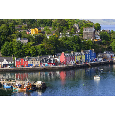 Tobermory Village - Wrapped Canvas Print