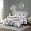 Ensemble d'édredon à motif floral grand avec draps-121790719