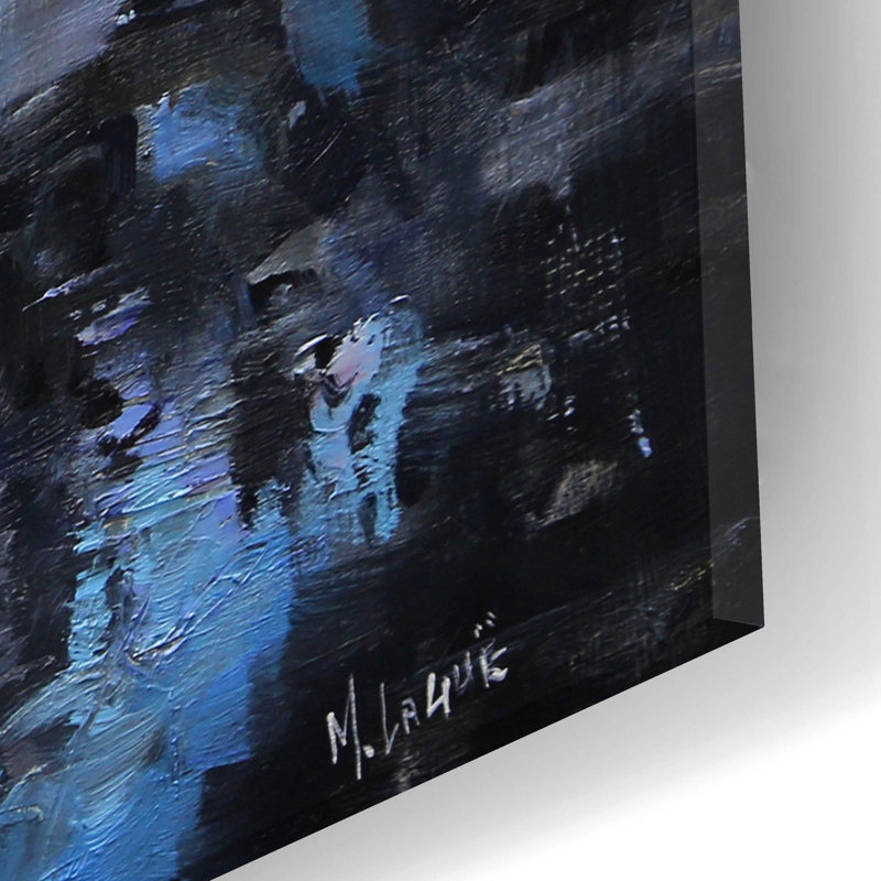 «San Francisco Wharf» par Mark Lague, art mural en verre acrylique, H 12 po x l 24 po