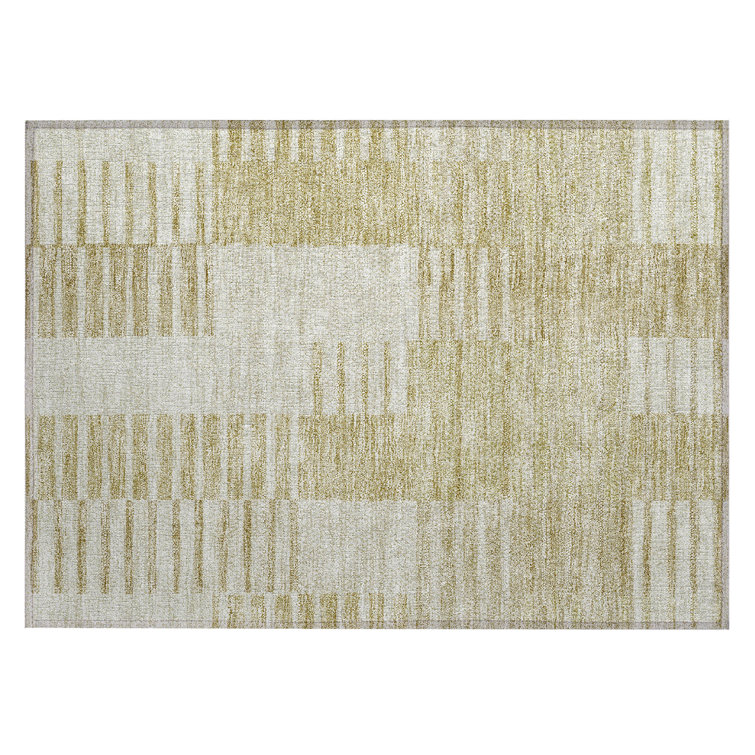 Lavonia Washable Striped Indoor / Outdoor Rug