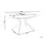CARLEA Extendable Round Metal Base Dining Table