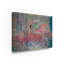 « flamant rose transparent », reproduction de peinture à l’acrylique sur toile tendue-26854354