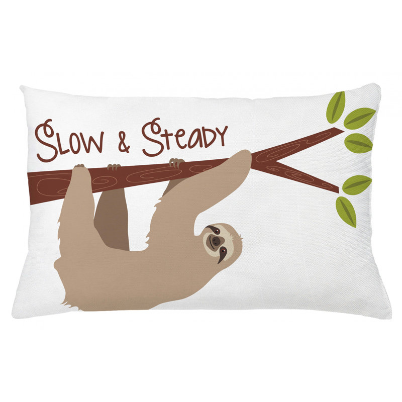 Sloth Pillow Cover, 16" x 26"