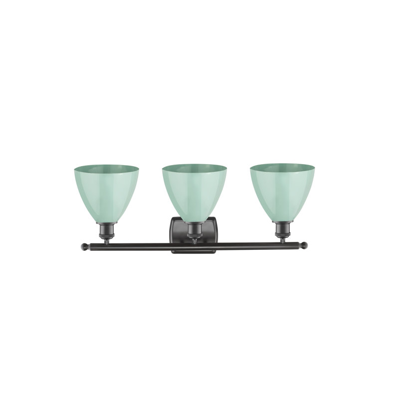 Amylee 3 - Light Dimmable Vanity Light, Seafoam, Oil Rubbed Bronze