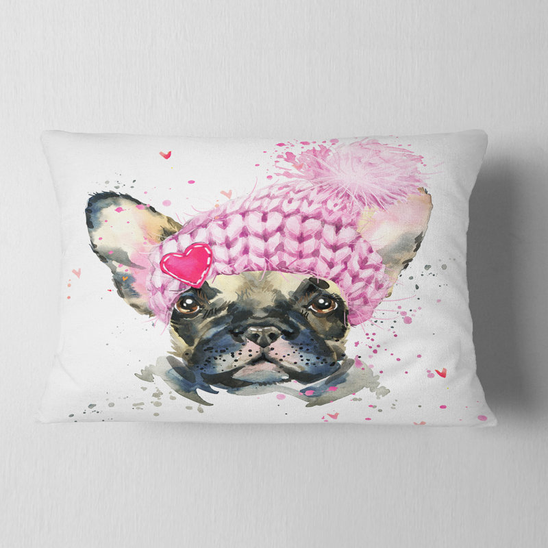 Coussin bouledogue français avec coussins pour animaux