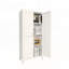 Armoire de rangement haute en acier avec tablettes réglables - Organisateur moderne polyvalent pour la maison et le bureau-1050532435-1064004485