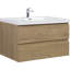 Meuble-lavabo de salle de bain flottant avec lavabo Atticus