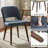  Upholstered Chenille Modern Dining Side Chairs with Solid Wood Legs for Dining Room Set of 4-790102303-790102276
