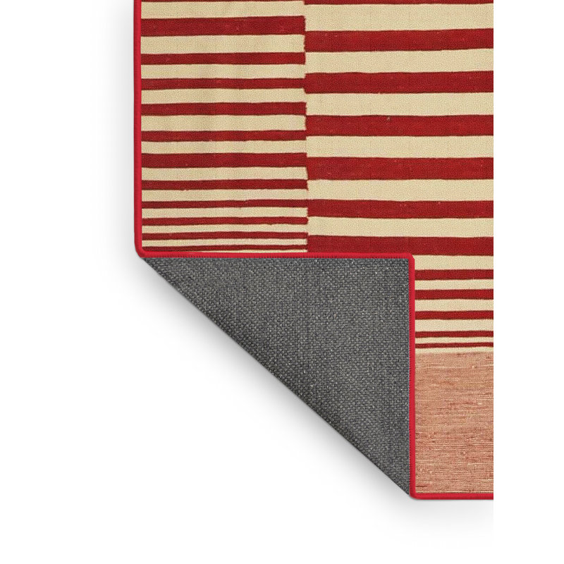 Tapis rouge contemporain, Rectangle 7 pi x 9 pi