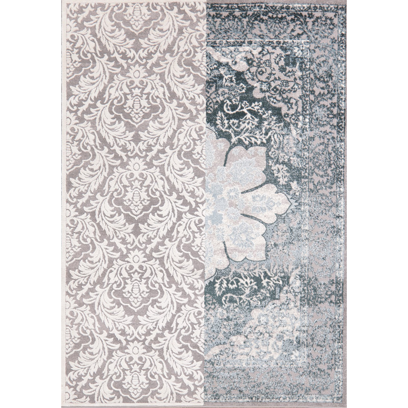 Tapis bleu/gris zone Berwick