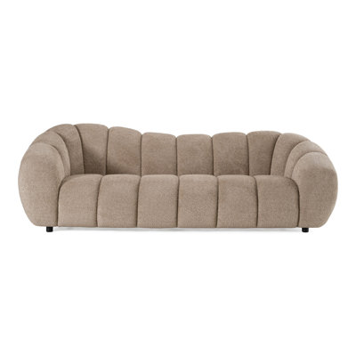 Canapé Suki en tissu taupe moderne