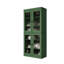Garde-manger 100% bois massif 32 po avec portes en verre givré et tablettes réglables-982952888