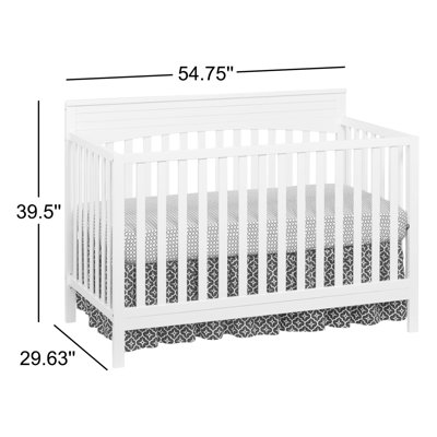 Harper 4 in 1 Convertible Baby Crib, Greenguard Gold Certified