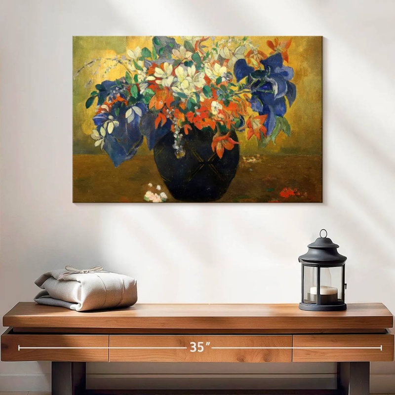Harnek un vase de fleurs 1896, H 16 po x l 24 po