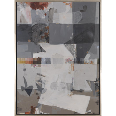 «In the Distance II», peinture sur toile à cadre flottant